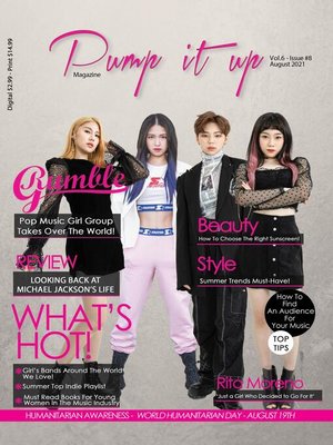 cover image of Pump it up Magazine--K-Pop Sensation RUMBLE G--August 2021
